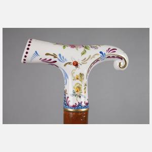 Spazierstock Porzellan