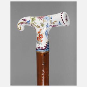 Spazierstock Porzellan