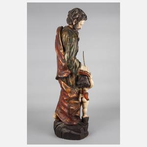 Geschnitzte Heiligenfigur