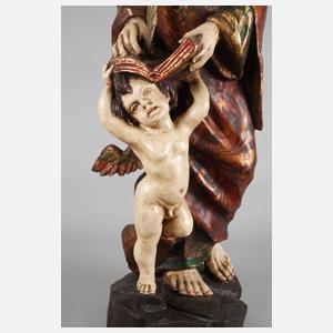 Geschnitzte Heiligenfigur