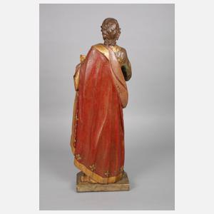 Große geschnitzte Heiligenfigur