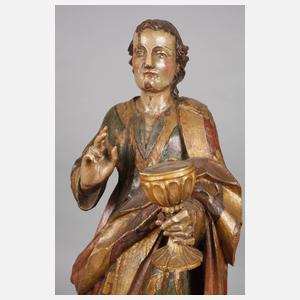 Große geschnitzte Heiligenfigur