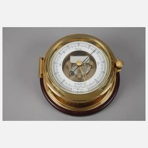 Schiffshygrometer, Barometer und Uhr