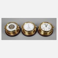 Schiffshygrometer, Barometer und Uhr111