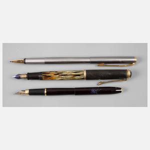Drei Füllfederhalter