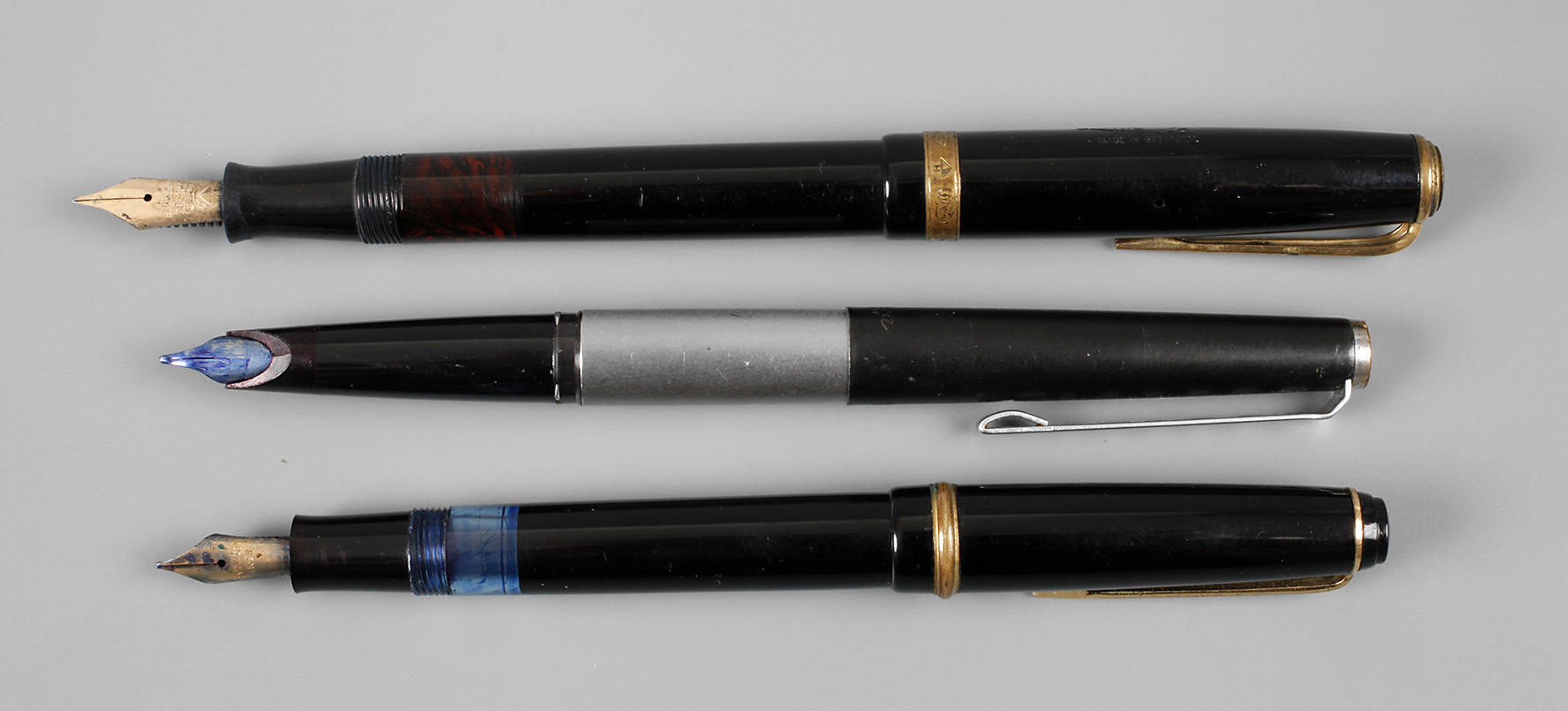 Drei Füllfederhalter