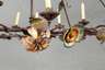 Florale Deckenlampe Schmiedeeisen
