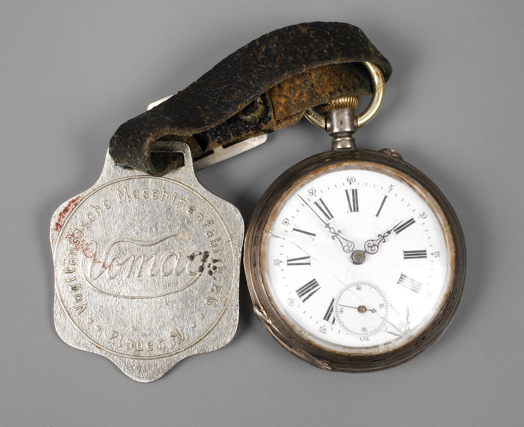 Taschenuhr mit Vomag-Anhänger