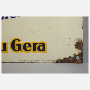 Emailschild Riebeck Brauerei