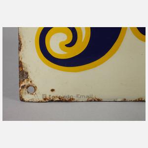 Emailschild Riebeck Brauerei