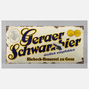 Emailschild Riebeck Brauerei