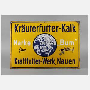 Emailschild Kraftfutter-Werk Nauen