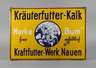 Emailschild Kraftfutter-Werk Nauen