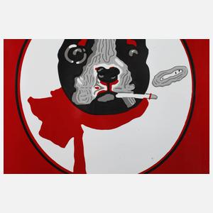 Emailschild Casanova-Zigaretten