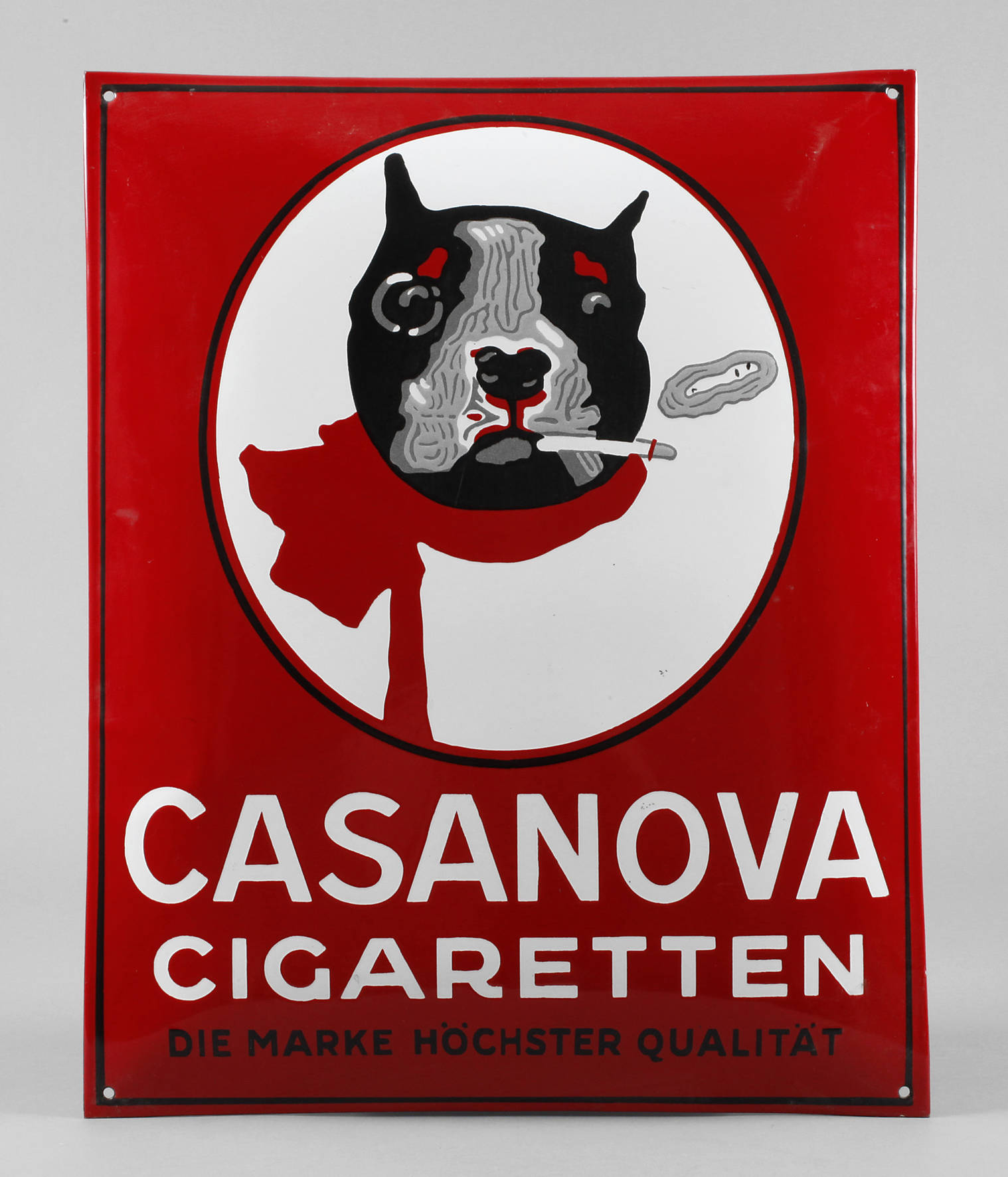 Emailschild Casanova-Zigaretten
