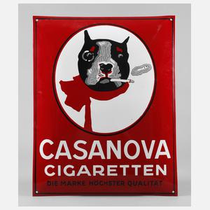 Emailschild Casanova-Zigaretten
