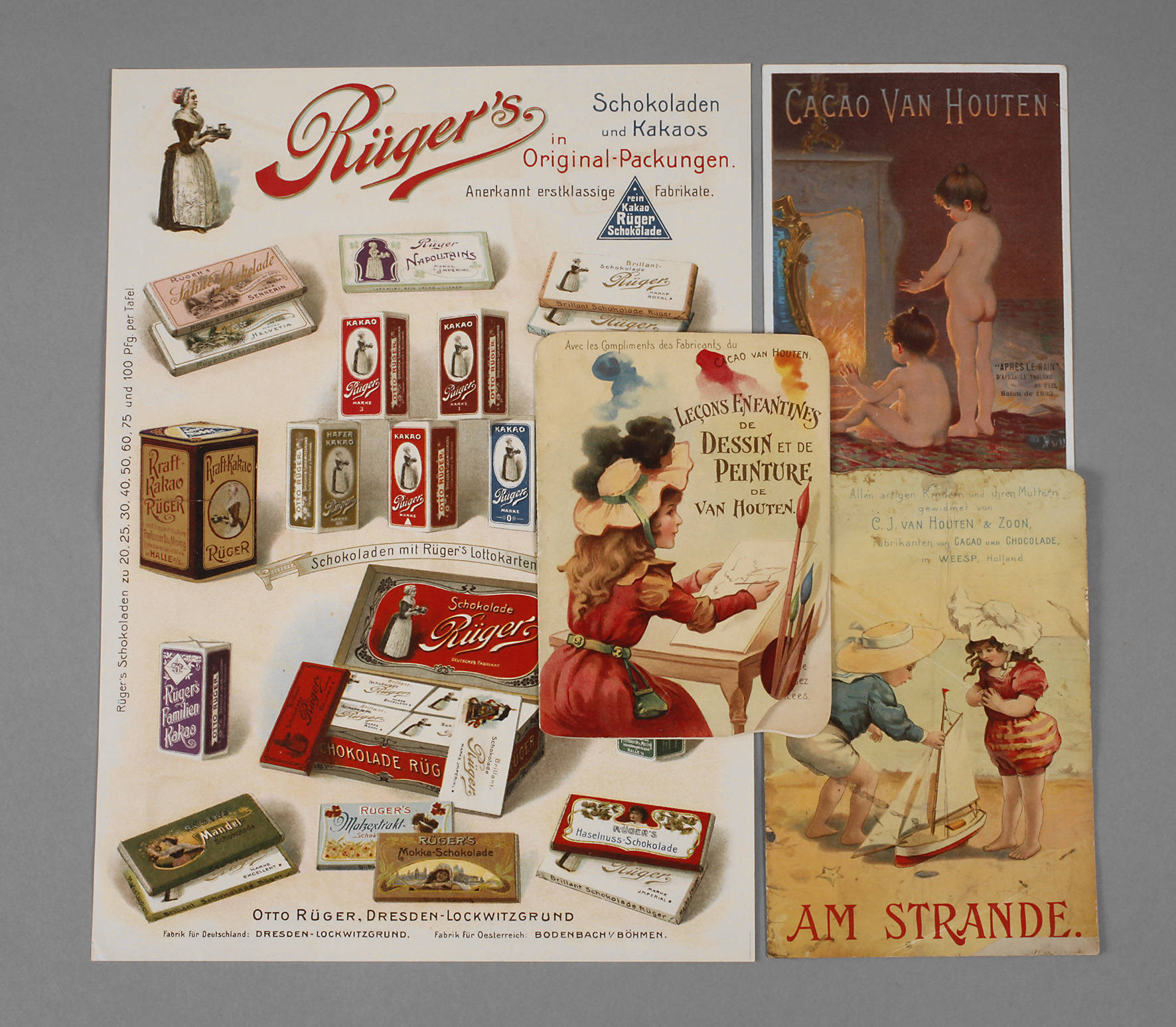 Konvolut Kakao-Werbung