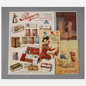 Konvolut Kakao-Werbung