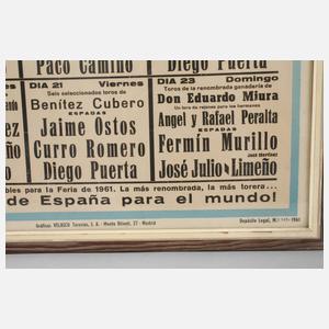 Plakat Stierkampf Sevilla