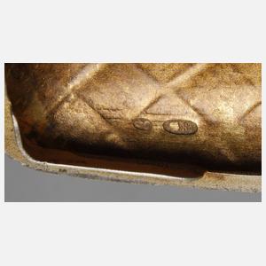 Silber massives Zigarettenetui Russland