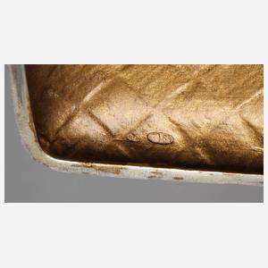 Silber massives Zigarettenetui Russland