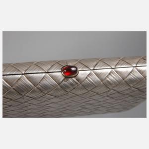 Silber massives Zigarettenetui Russland