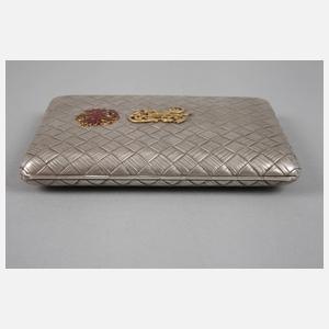 Silber massives Zigarettenetui Russland
