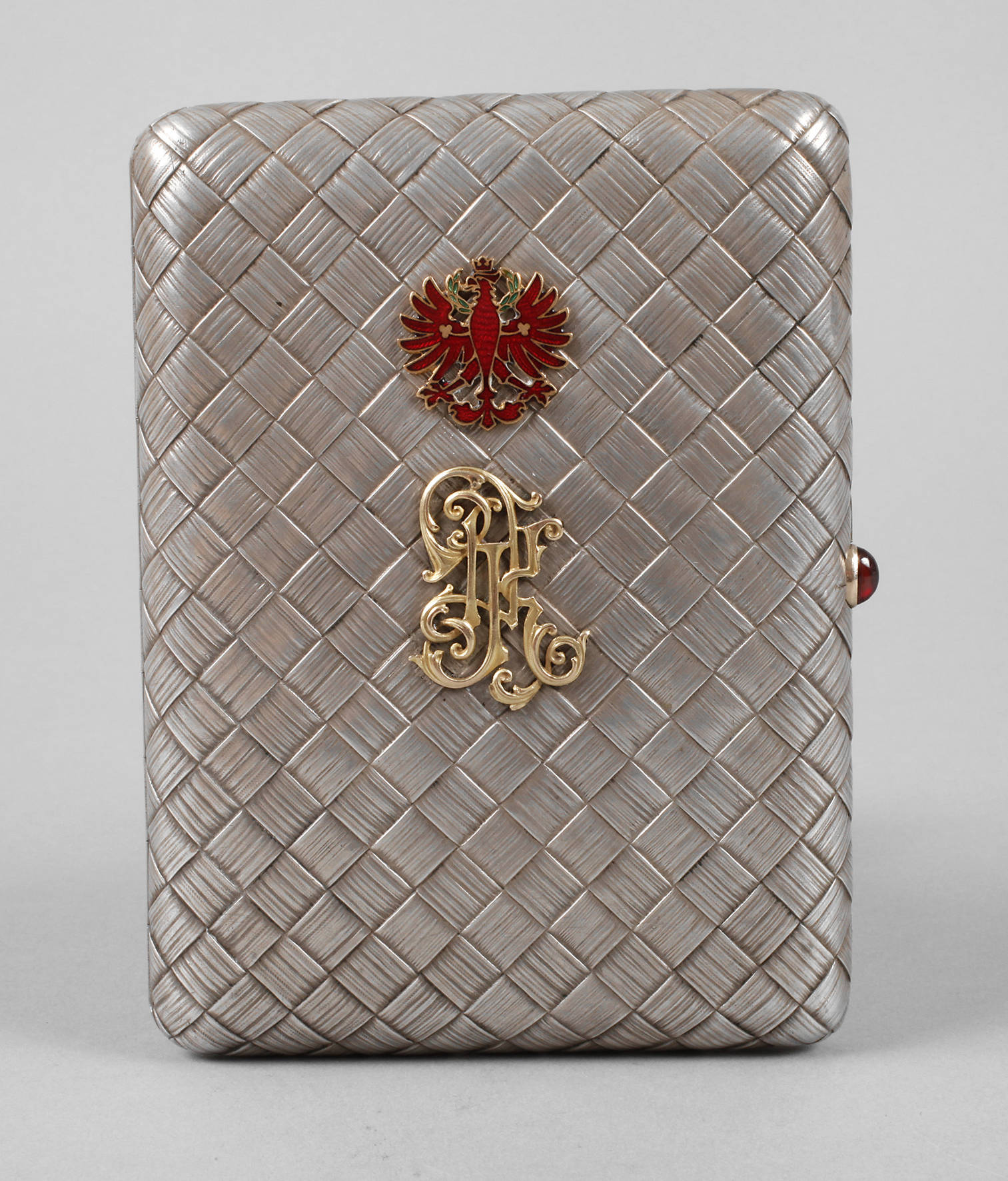 Silber massives Zigarettenetui Russland