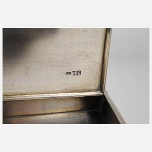 Zigarettendose mit Fotofenster und Streichholzetui