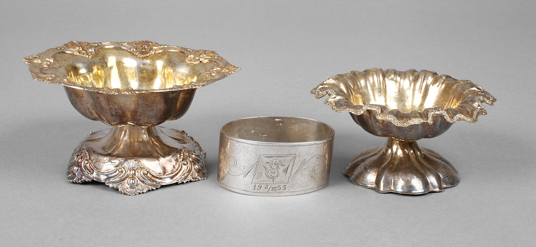 Russland zwei Salieren und Serviettenring