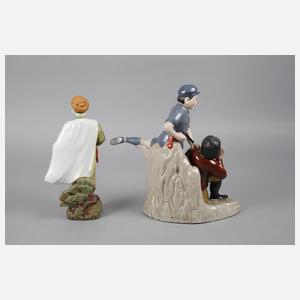 Zwei Porzellanfiguren Propaganda