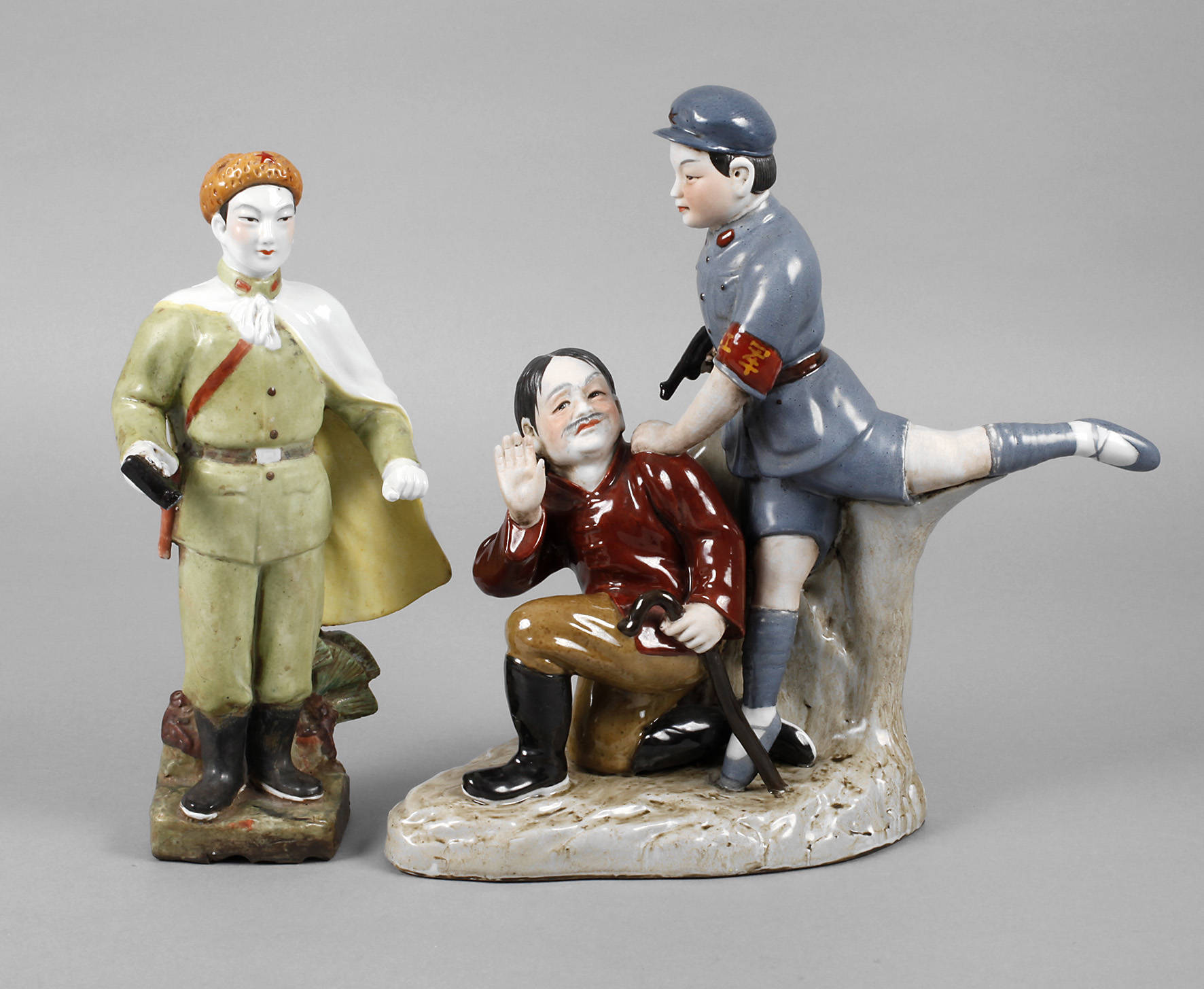 Zwei Porzellanfiguren Propaganda