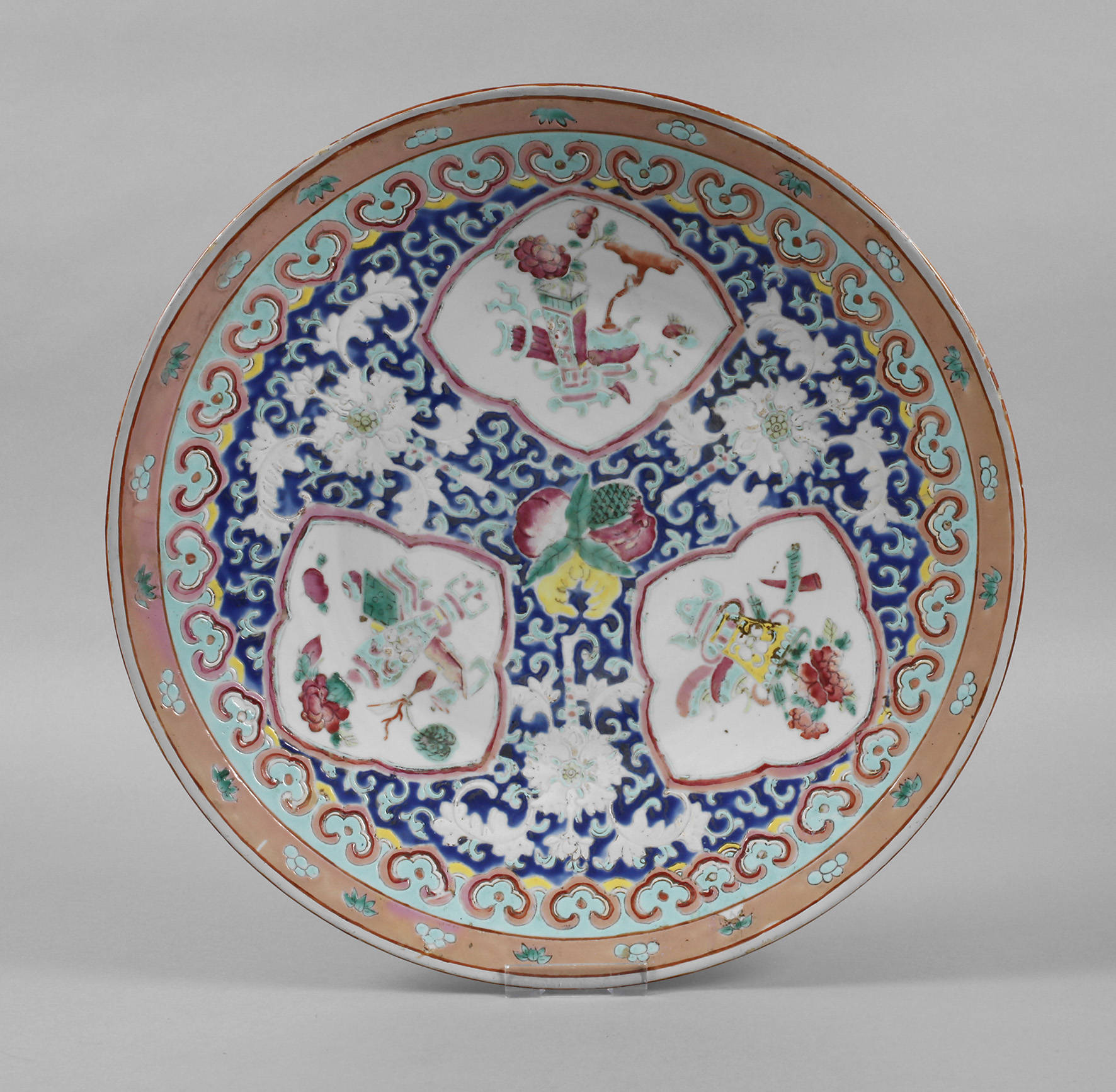 Wandteller Famille rose