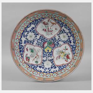 Wandteller Famille rose