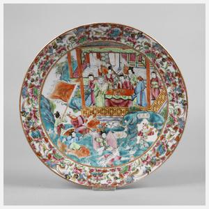 Zierteller Famille rose