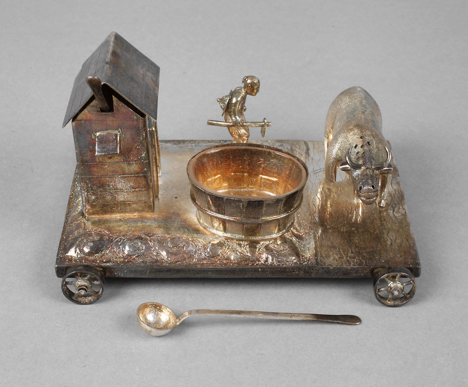 Figürliche Menage Silber