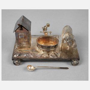 Figürliche Menage Silber