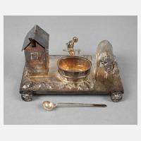 Figürliche Menage Silber111