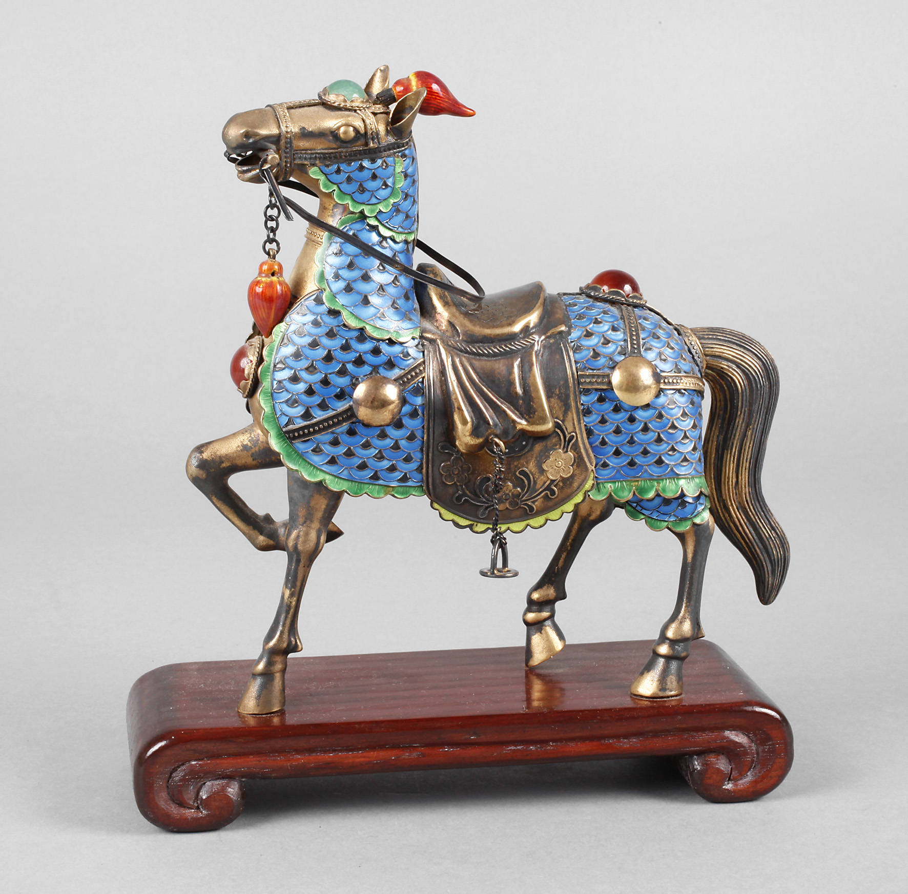 Pferdeplastik Silber