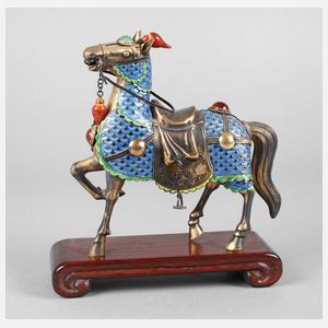 Pferdeplastik Silber