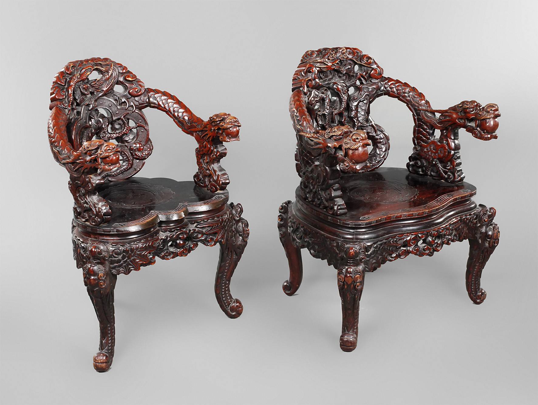 Paar Armlehnsessel China