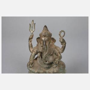 Bronzeplastik Ganesha