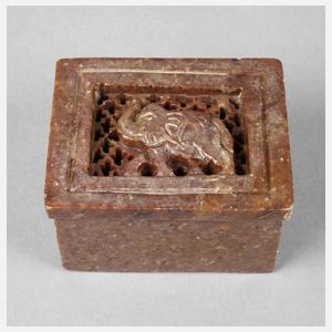 Deckeldose Steinschnitzerei