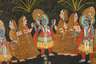 Malerei Radha Krishna Ras Lila