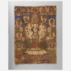 Thangka Die Barmherzigkeit