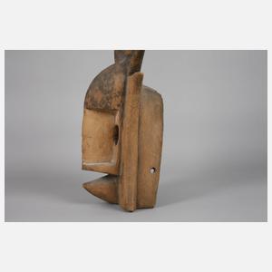 Ritual- und Initiations-Zeremonienmaske mit Brettaufsatz