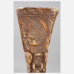 Beschnitzter Schienbeinknochen