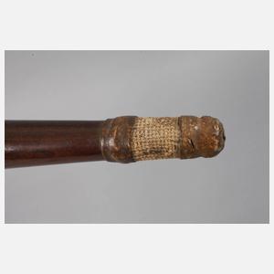 Kriegskeule der Kopfjäger aus Polynesien