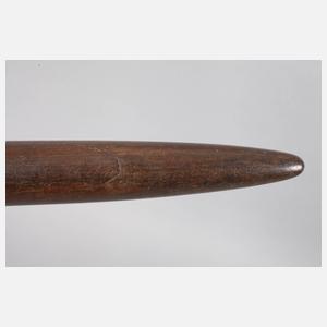 Kriegskeule der Kopfjäger aus Polynesien