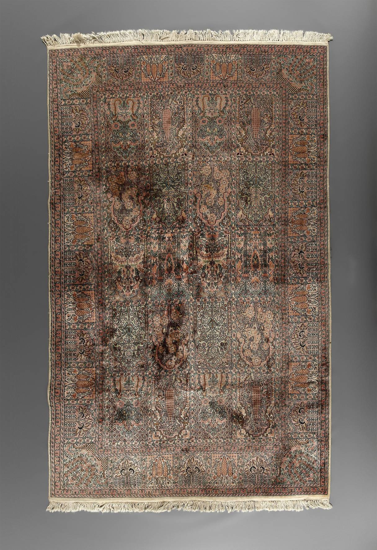 Knüpfteppich Kunstseide